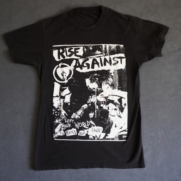 Rise Against Other - Rise Against Summer Tour 2017 Band T-Shirt Black Punk Rock Graphic Tee Small